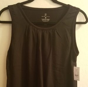 NWT Black Tank with Chiffon Front